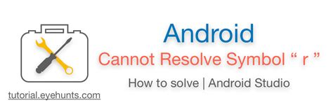 Cannot Resolve Symbol R Android Studio Softlast