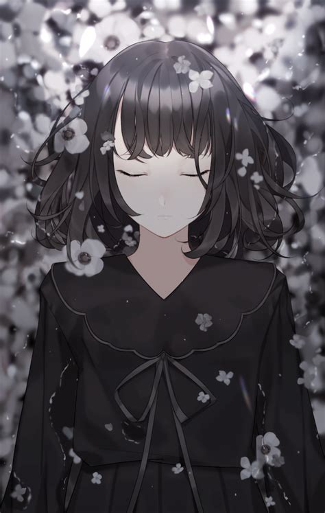 Black And White Hair Anime Girl Aesthetic Anime Wallpaper Hd