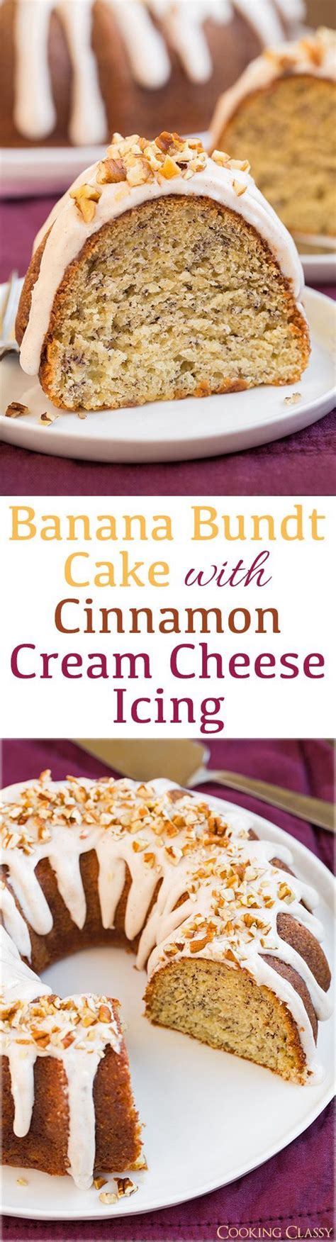 But you don't have to be jewish or celebrating passover to enjoy this light and flavorful cake. Banana Bundt Cake with Cinnamon Cream Cheese Icing - this ...