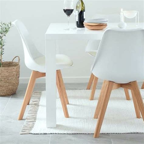 White Scandi Wood X Dining Chair Dining Chairs White Dining Chairs