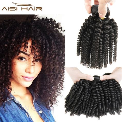 3 Bundles Deals Afro Kinky Curly Hair Spiral Curl Weave