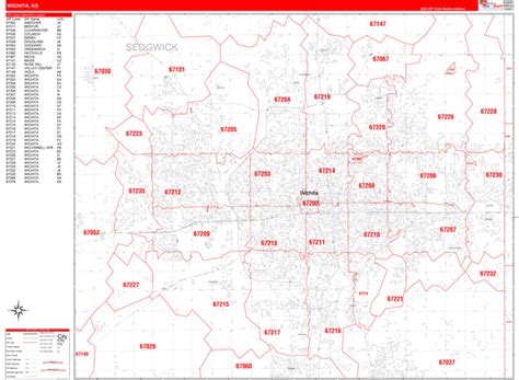 Wichita Area Zip Code Map