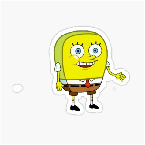 Spongebob Meme Sticker For Sale By Holyoats Redbubble