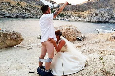 Wedding Sex Act Picture Cheeky Brit Couples Snap Causes