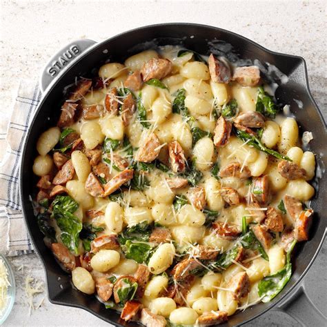 Gnocchi With Spinach And Chicken Sausage Recipe How To Make It Taste Of Home