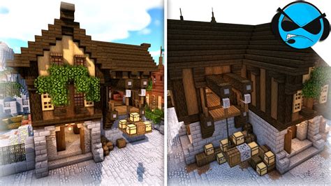 Minecraft How To Build A Storage Warehouse Minecraft Village Tutorial