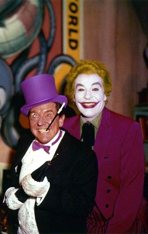 Careful, careful, every one of them has a mother. Burgess Meredith & Cesar Romero As The Penguin & The Joker ...
