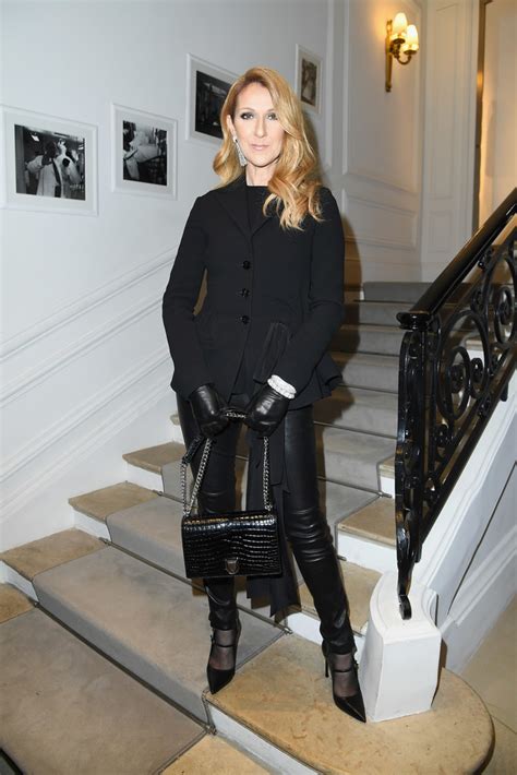 Leatherleatherlady Encore Of Celine Dion In Leather Perhaps Her Leather Pants A Wee Bit Too