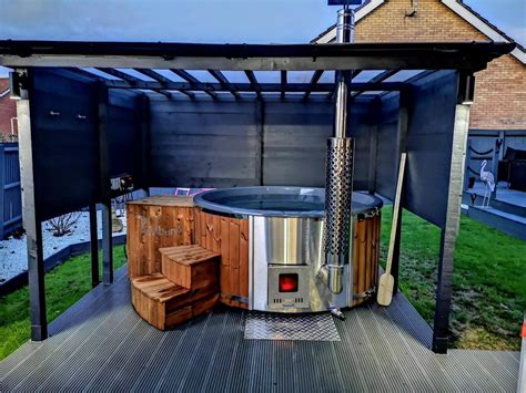 24 Wood Burning Hot Tub With Integrated Stove Timberin