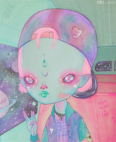 The Creepy And Cute ‘pastel Goth Work Of Loll3 Bleaq Alien Art