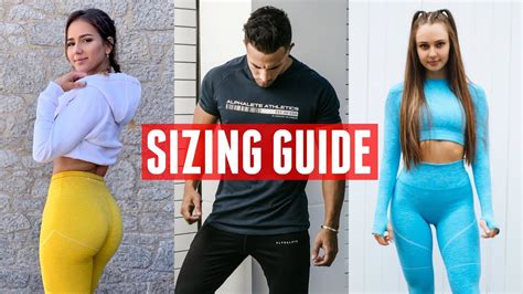 Full Alphalete Sizing Guide April 2019 New Womens Seamless Mens