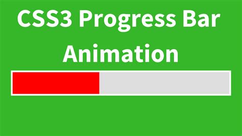 CSS3 - Simple ProgressBar Animation - C#, JAVA,PHP ...