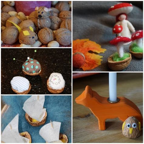 Basteln mit Walnüssen // DIY Herbst – Reges Leben | Basteln, Basteln