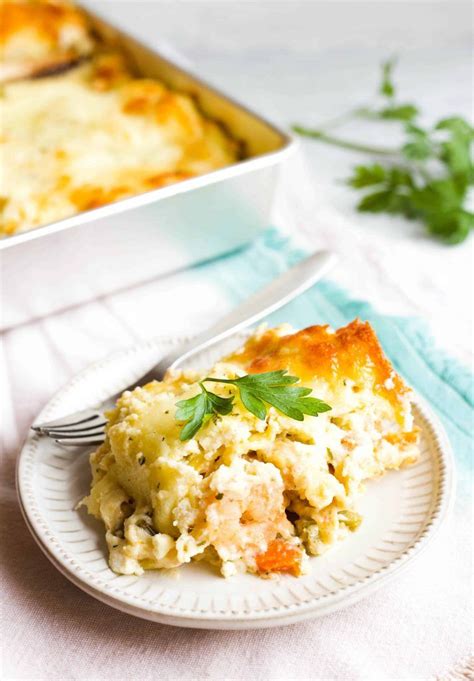This is a make ahead mix that can be stored in the refrigerator for up to 4 weeks. A creamy shrimp scampi lasagna featuring shrimp, veggies ...