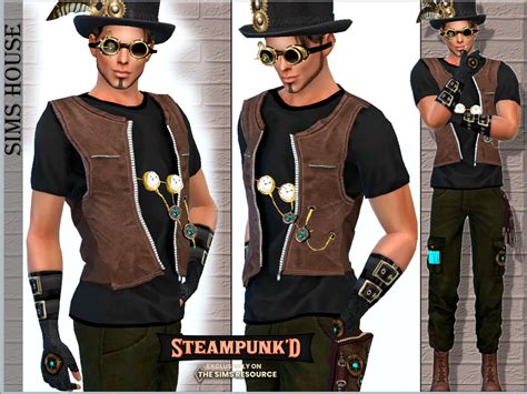The Sims Resource Men Suit Steampunk Pants