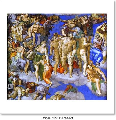 Free Art Print Of The Last Judgment Detail By Michelangelo 1534 1541