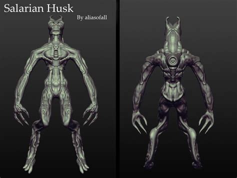 Mass Effect Salarian Husk By Aliasofall Mass Effect Character Art Mass