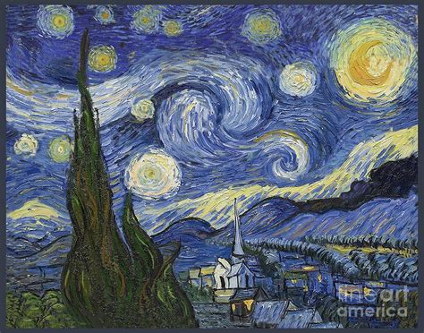 Van Goghs Starry Night Digitally Re Imagined Digital Art By Classic