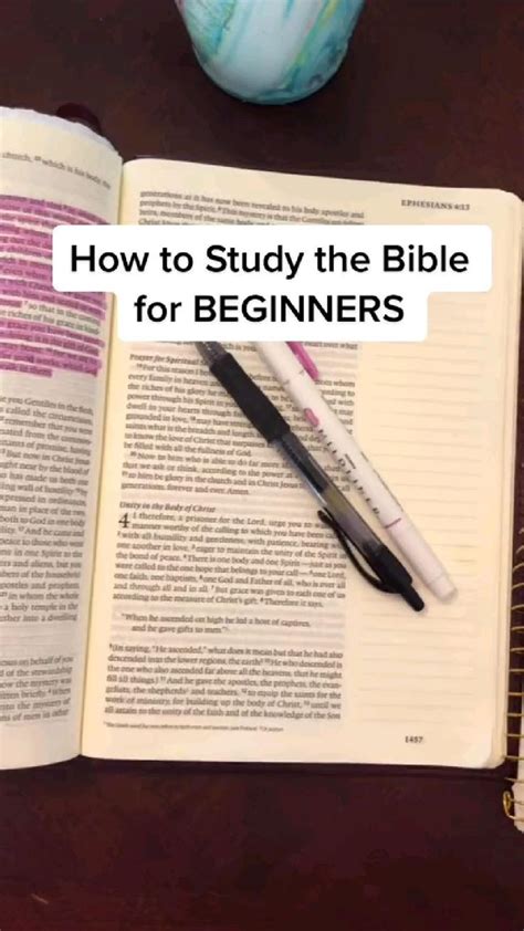 How To Study The Bible For Beginners Bible Study Tips Scripture