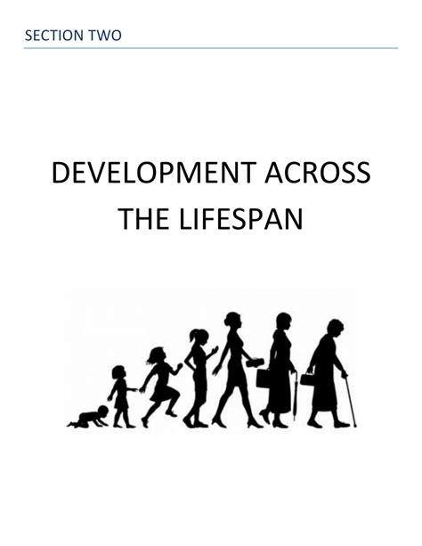 Pdf Section Two Development Across The Lifespan
