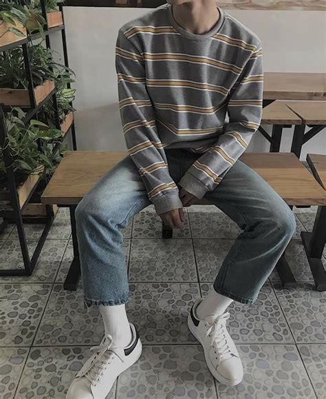 Cool outfits streetwear fashion fashion korean outfits korean fashion aesthetic clothes edgy outfits mens outfits korean fashion men. Épinglé par Jackie sur Boys Outfits | Vetement vintage ...