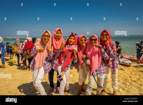 Bali Indonesia March 11 2017 Unidentified Group Of Women Wearing