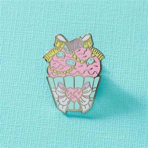 Crafty Cupcake Enamel Pin Artist Crafter Crafty Craft Etsy Etsy