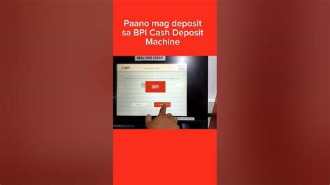 Paano Mag Deposit Sa Bpi Cash Deposit Machine Shorts Ricagchannel