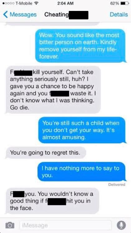 Text Messages Between A Man And His Cheating Fiancée Over Five Years
