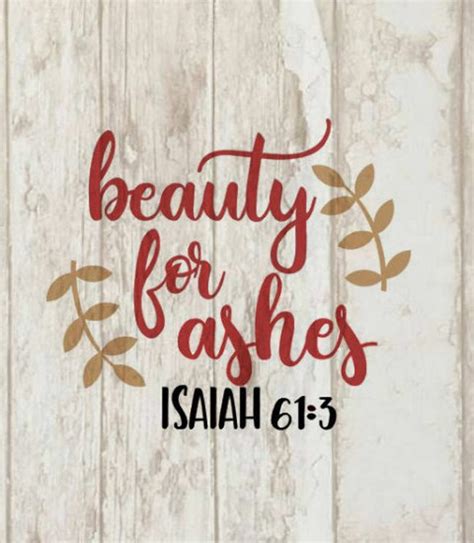 The hebrew word for beauty used … Christian SVG beauty for ashes svg cutting file bible ...