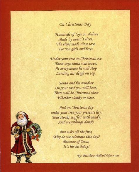 Christmas Poems That Rhyme