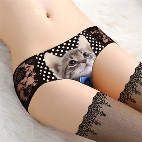 Womens Cat Underwear Panosundaki Pin
