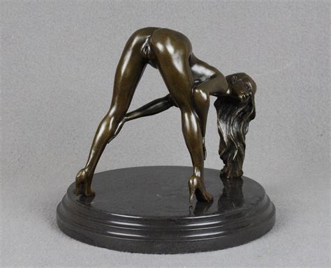 Bronze Sculpture Erotic Female Nude Figure Sexy Girl Naked Etsy De