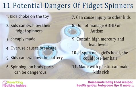 11 potential dangers of fidget spinners
