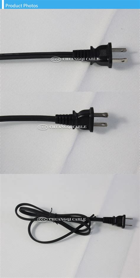 The site owner hides the web page description. 2 Pin America Plug US Canada Power Cord with Cable UL ...
