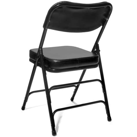 Xl Series 2 Inch Vinyl Padded Folding Chair 2 Taller Back Quad