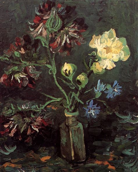 26 amazing vincent van gogh vase with cornflowers and poppies. Vase with Myosotis and Peonies - Vincent van Gogh ...