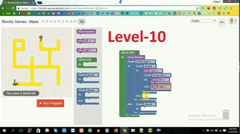 How To Solve Blockly Games Maze Level 10 Youtube