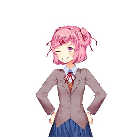 Dont Worry I Saved Some Cupcakes For You Dummy Natsuki Wink R