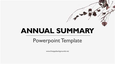Annual Summary Powerpoint Templates Abstract Black Business