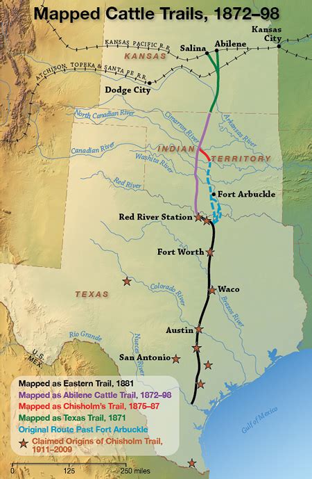 Chisholm Cattle Trail Map My XXX Hot Girl