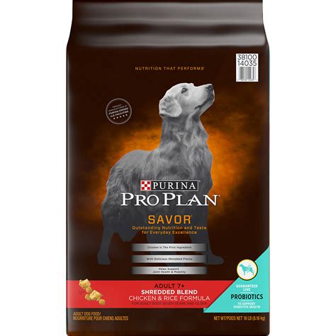 This brand has been used to feed countless puppies for more than 50 years. Purina Pro Plan Probiotics Savor Shredded Blend Chicken ...