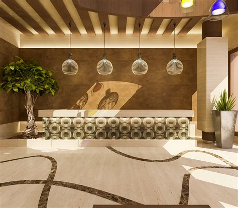 Lobby And Restaurant Design Behance
