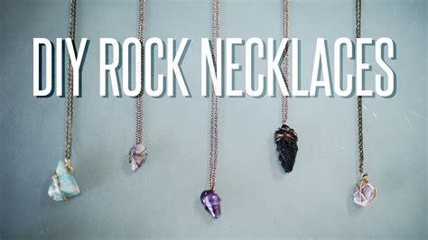 Diy Wire Wrapped Rock Necklace Youtube
