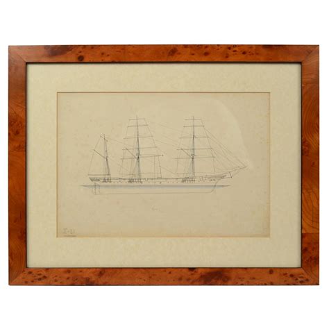 Print No 1 Of 400 Depicting A Nautical Schooner Made In The Mid 19th
