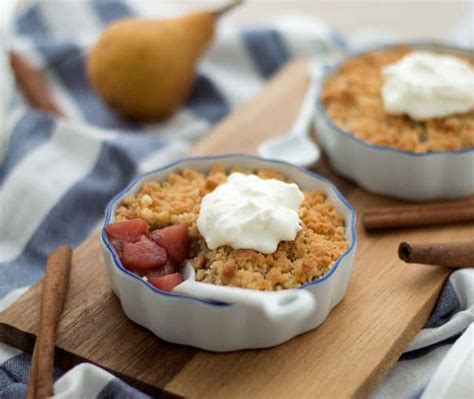 Stoofperen crumble