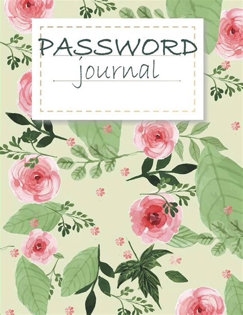 Password Journal Modern Password Keeper Vault Notebook And Online