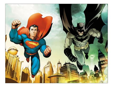 Superman 46 And Batman 46 Covers Jim Lee Art Superman Art Superman