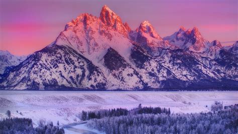 Sunset Pictures Of Snowy Mountains Pin By Sunny On Natureza Nature