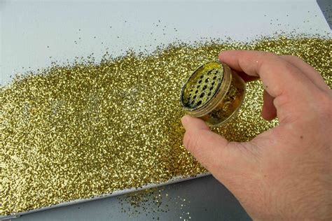 Diy Glitter Lighted Canvas A Little Craft In Your Day